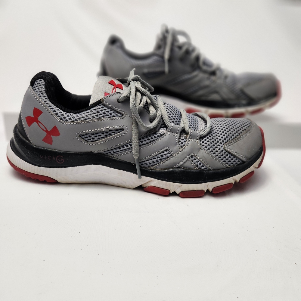 Under Armour Men's Athletic Shoes in Gray and Red